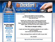 Tablet Screenshot of noclicksurf.com